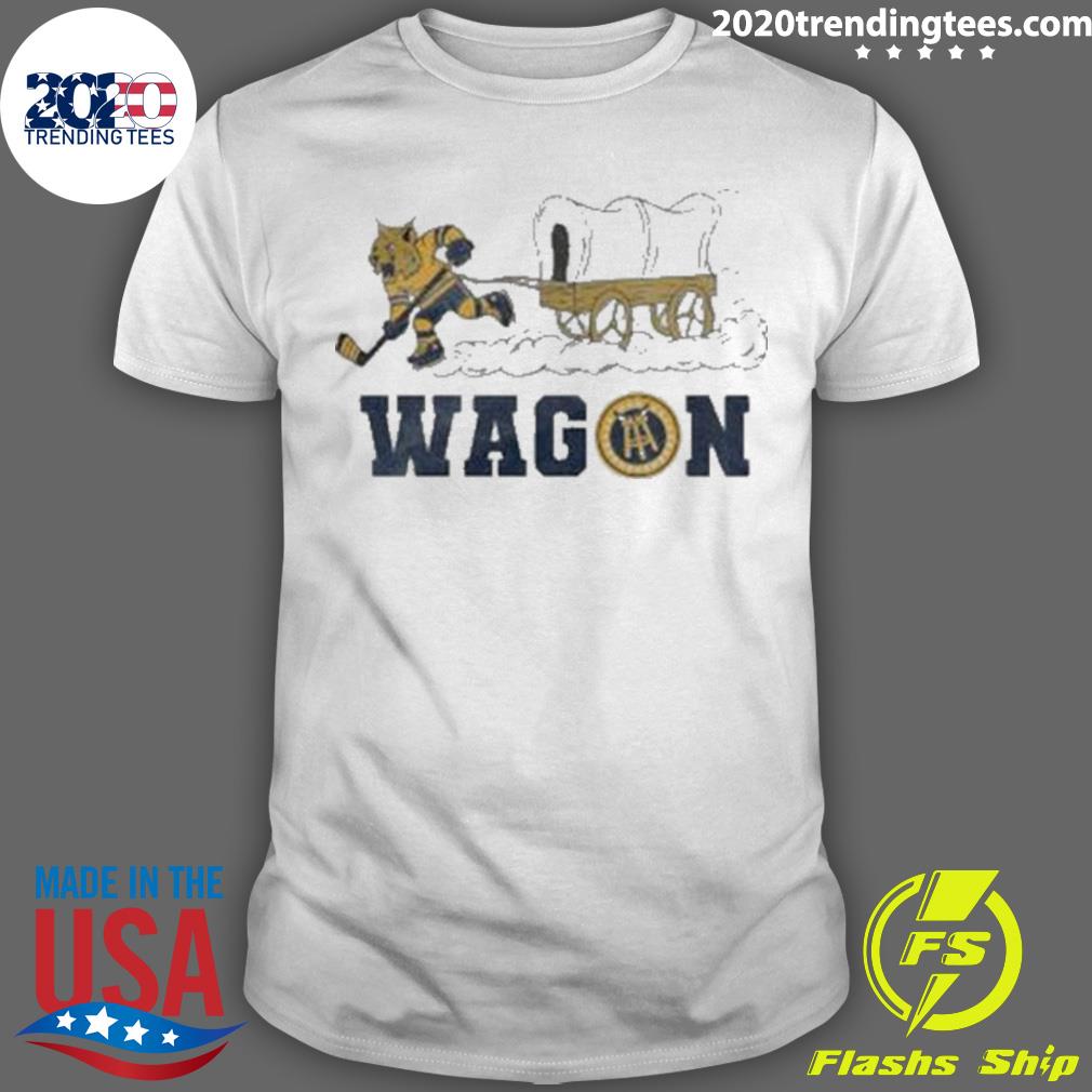 Official quinnipiac Bobcats Wagon 2023 National Champions T-shirt