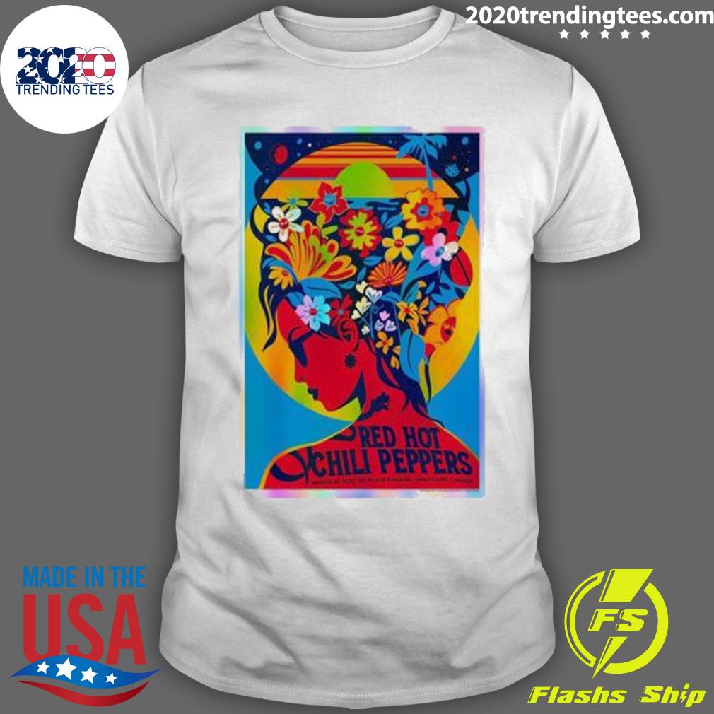 Official red Hot Chili Peppers Canada, March 29th 2023, Bc Place Stadium, Vancouver Ca Poster T-shirt