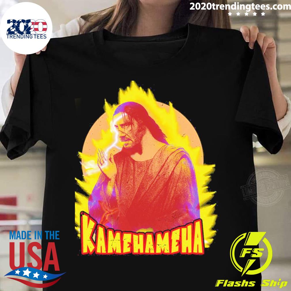Official renaissance Parody Kamehameha Keanu John Wick T-shirt