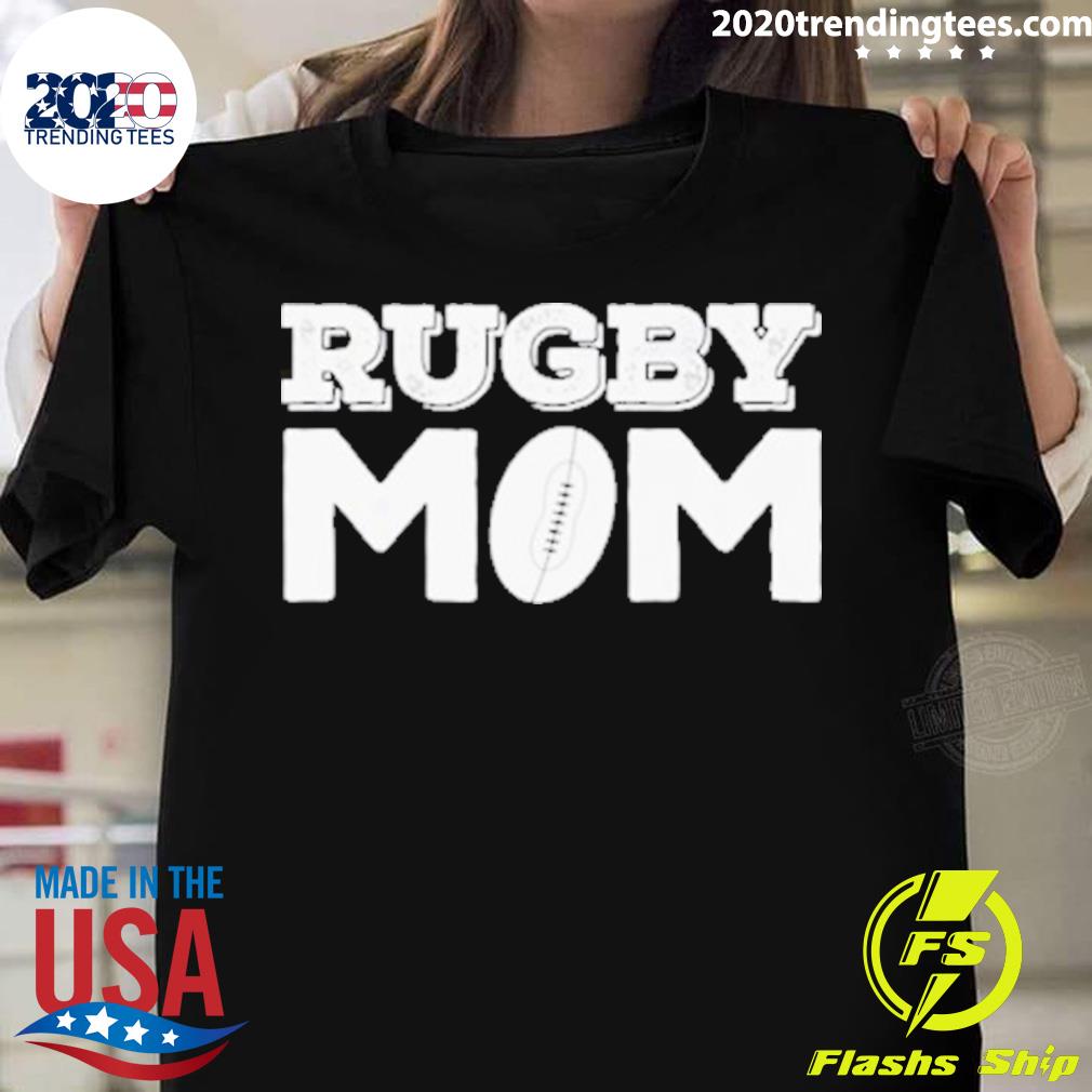 Official rugby Mom Vintage Rugby Ball T-shirt