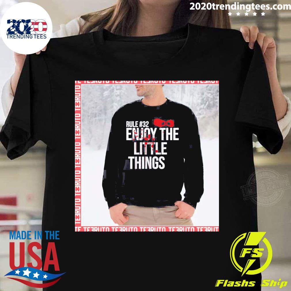 Official rule 32 Enjoy The Little Things Zombieland T-shirt