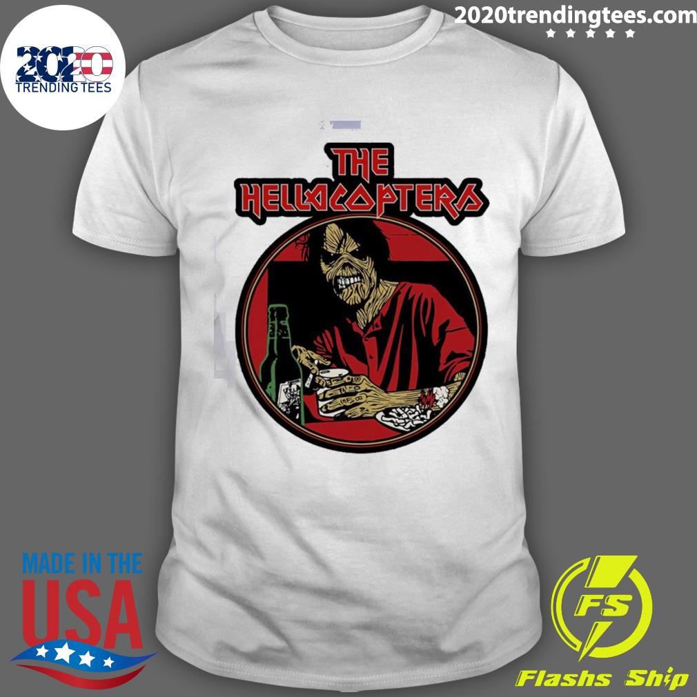 Official spooky Zombies The Hellacopters T-shirt