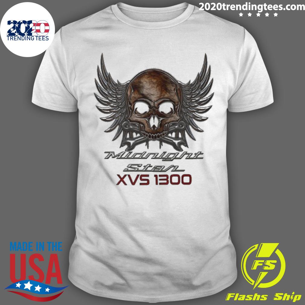 Official star Skull Midnight Music Retro T-shirt