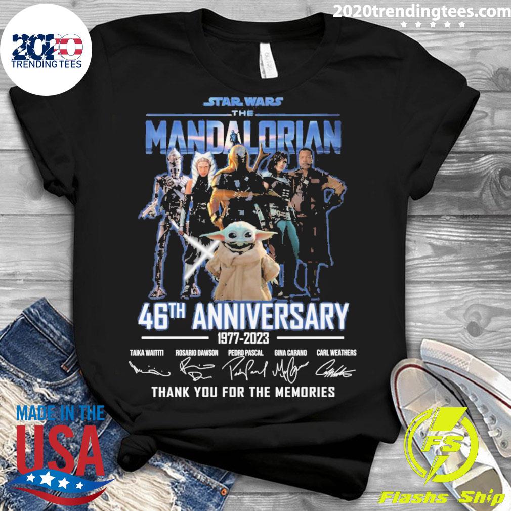 Star Wars 46th 1977-2023 Anniversary Thank For The Memories Tshirt Men 