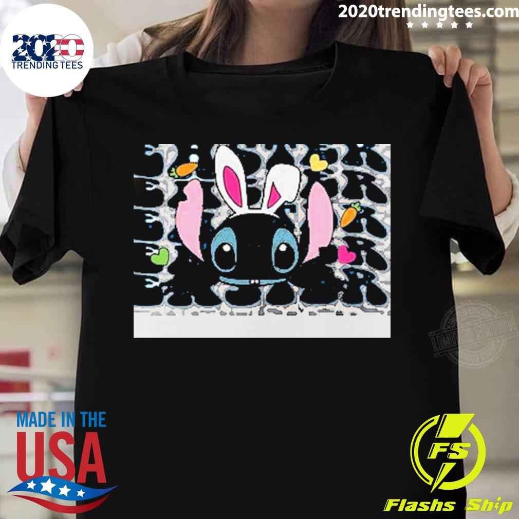 Official stitch Easter Bunny Drinks And Foods Easter T-shirt