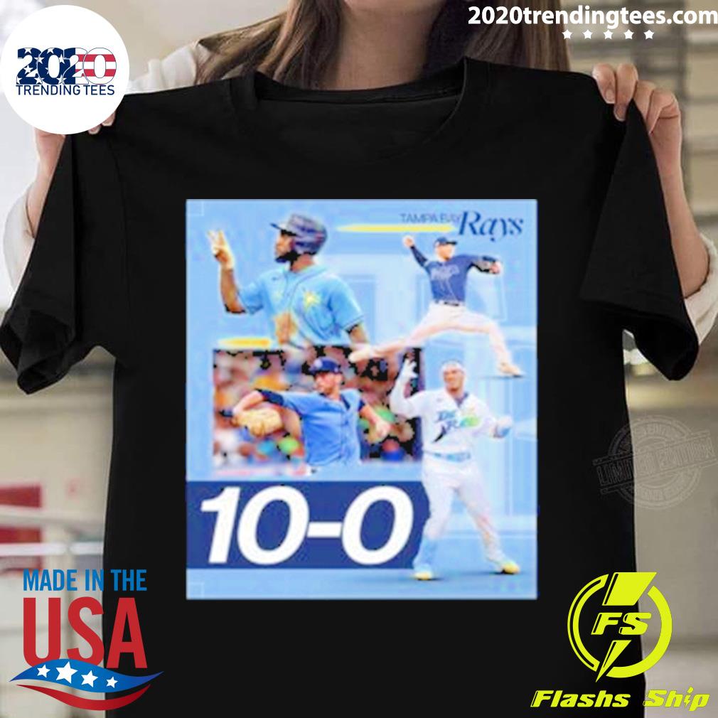 Official tampa Bay Rays 10-0 Game Winning Streak To Start The Season T-shirt