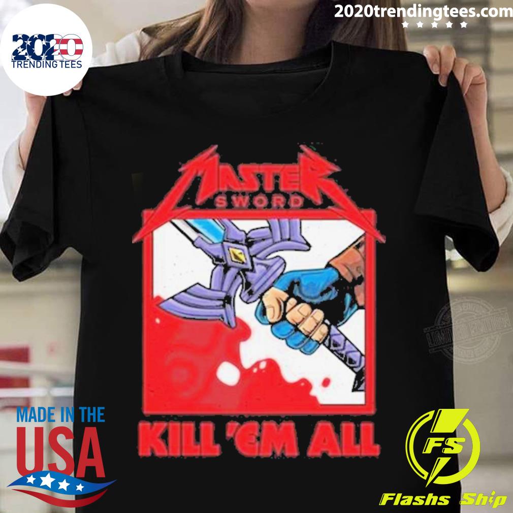Official the Master Sword Kill ’em All T-shirt