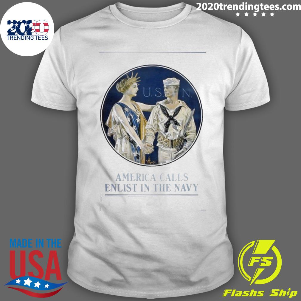Official the Statue Of Liberty In Recruitment And War Bonds T-shirt