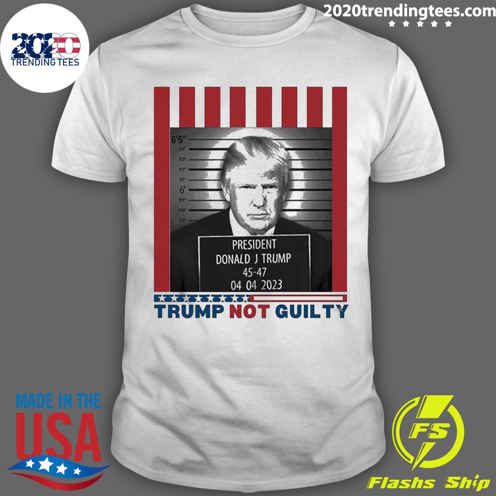 Official trump Not Guilty Free President Donald J Trump T-shirt