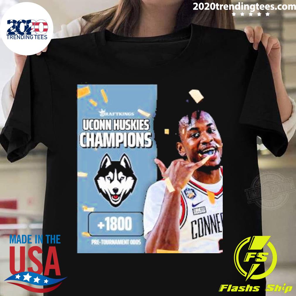 Official uconn Huskies Draftking Champions 2023 T-shirt