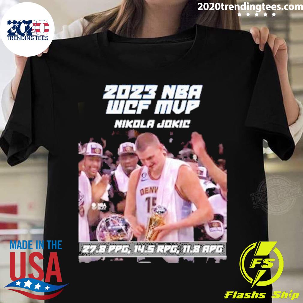 Official 2023 NBA WCF MVP Nikola Jokic T-shirt