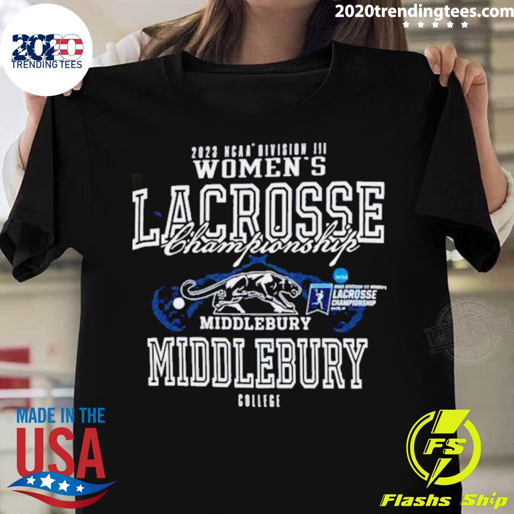 Official 2023 Ncaa Division Iii Women’s Lacrosse Championship Middlebury College T-shirt