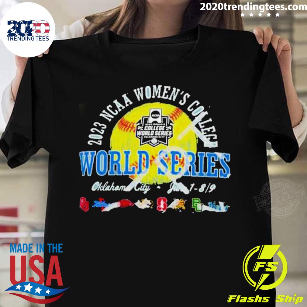 Official 2023 Ncaa Women’s College World Series June 1-8-9 Oklahoma City T-shirt
