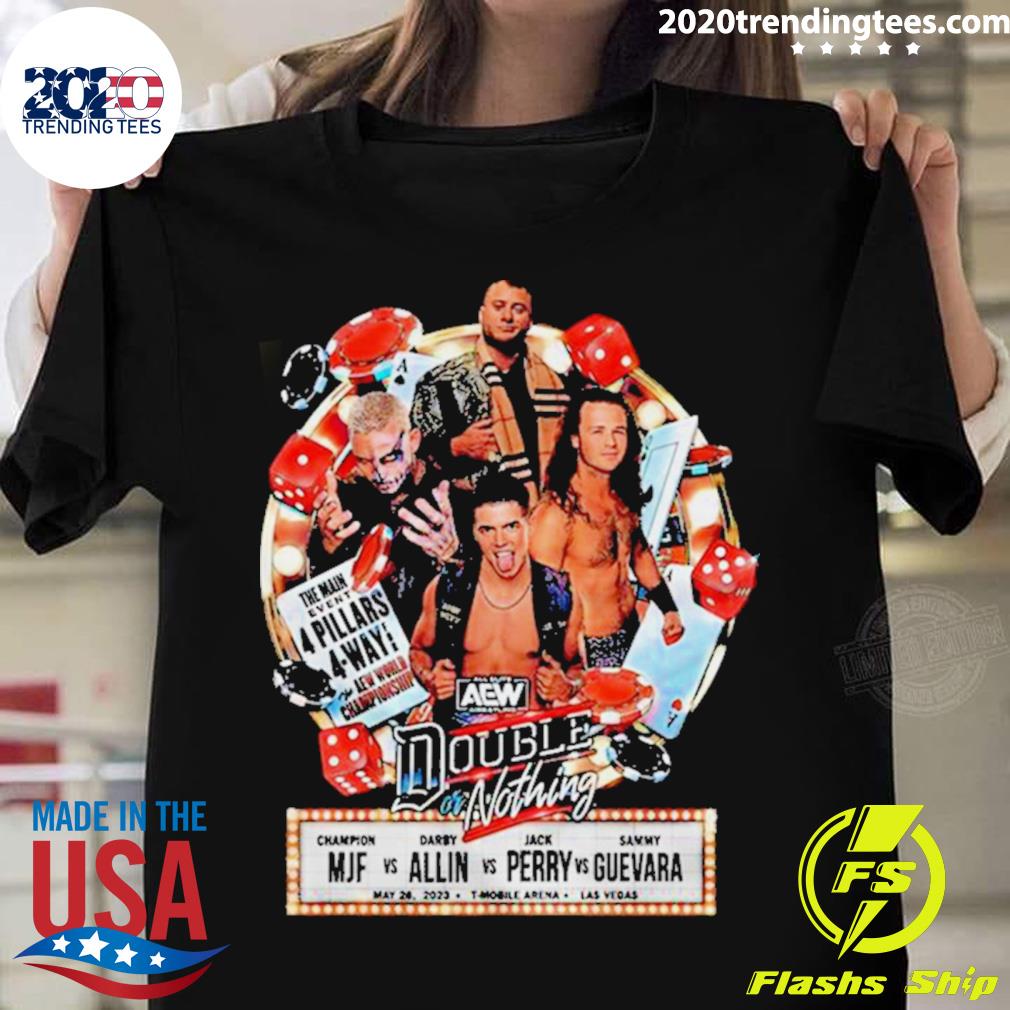 Official aew Double Or Nothing Matchup Mjf Vs Darby Allin Vs Jack Perry Vs Sammy Guevara T-shirt