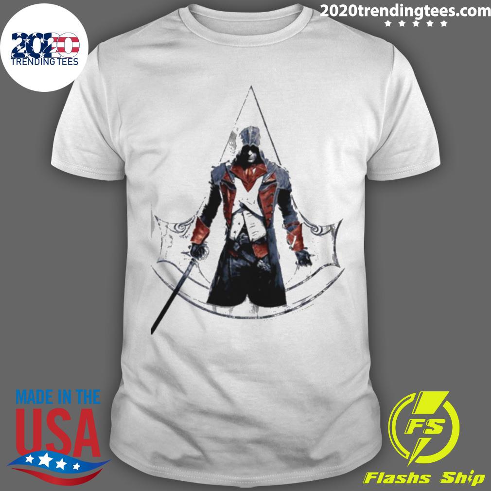 Official arno Distressed Logo Assassin’s Creed Unity T-shirt