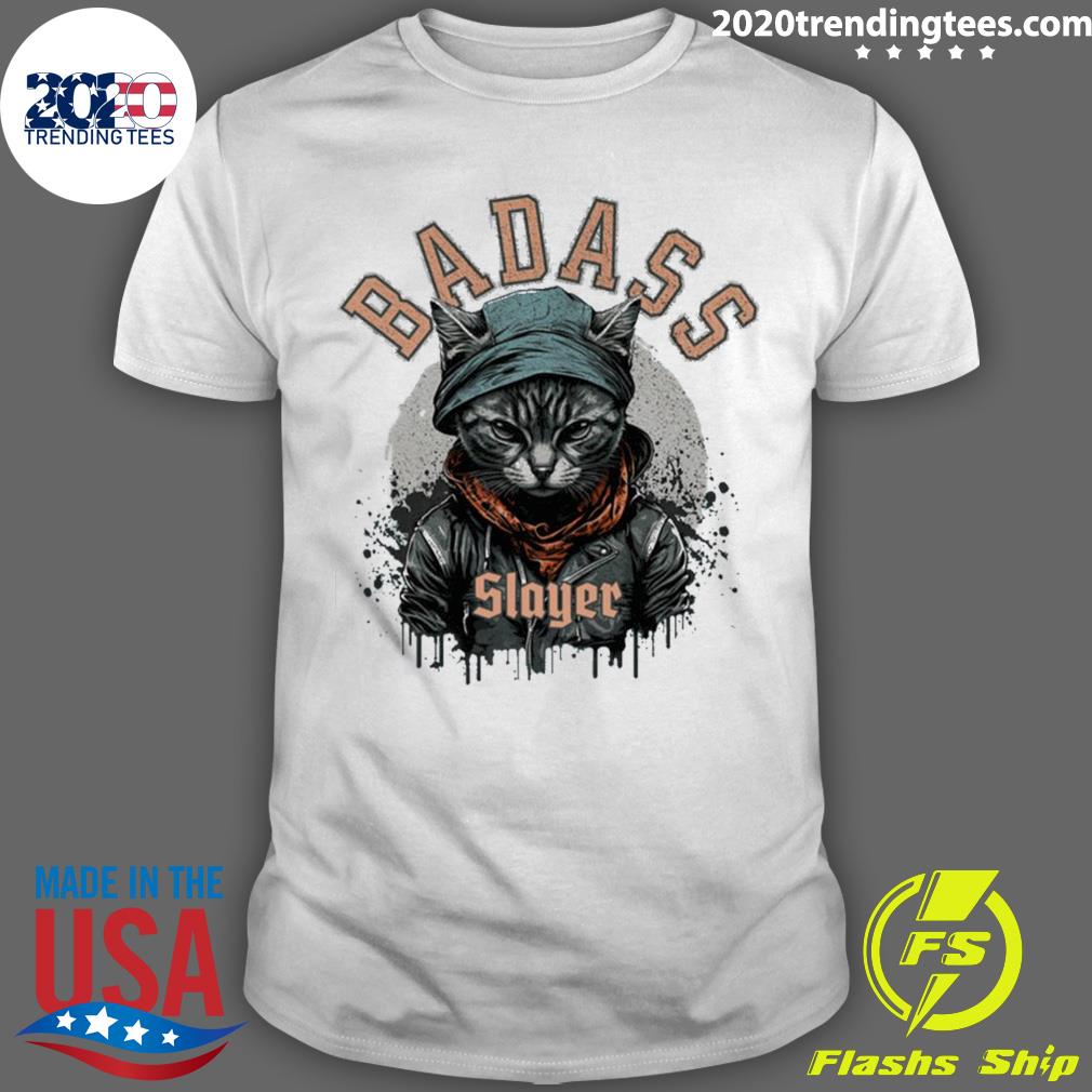 Official badass Cat Slayer T-shirt