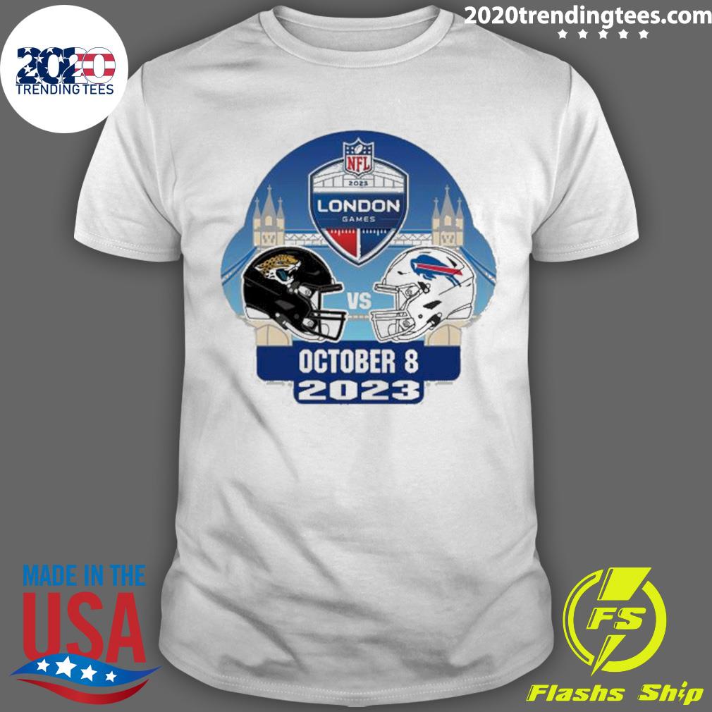 Official bills London Game Matchup October 8 2023 Jacksonville Jaguars Vs Buffalo Bills T-shirt