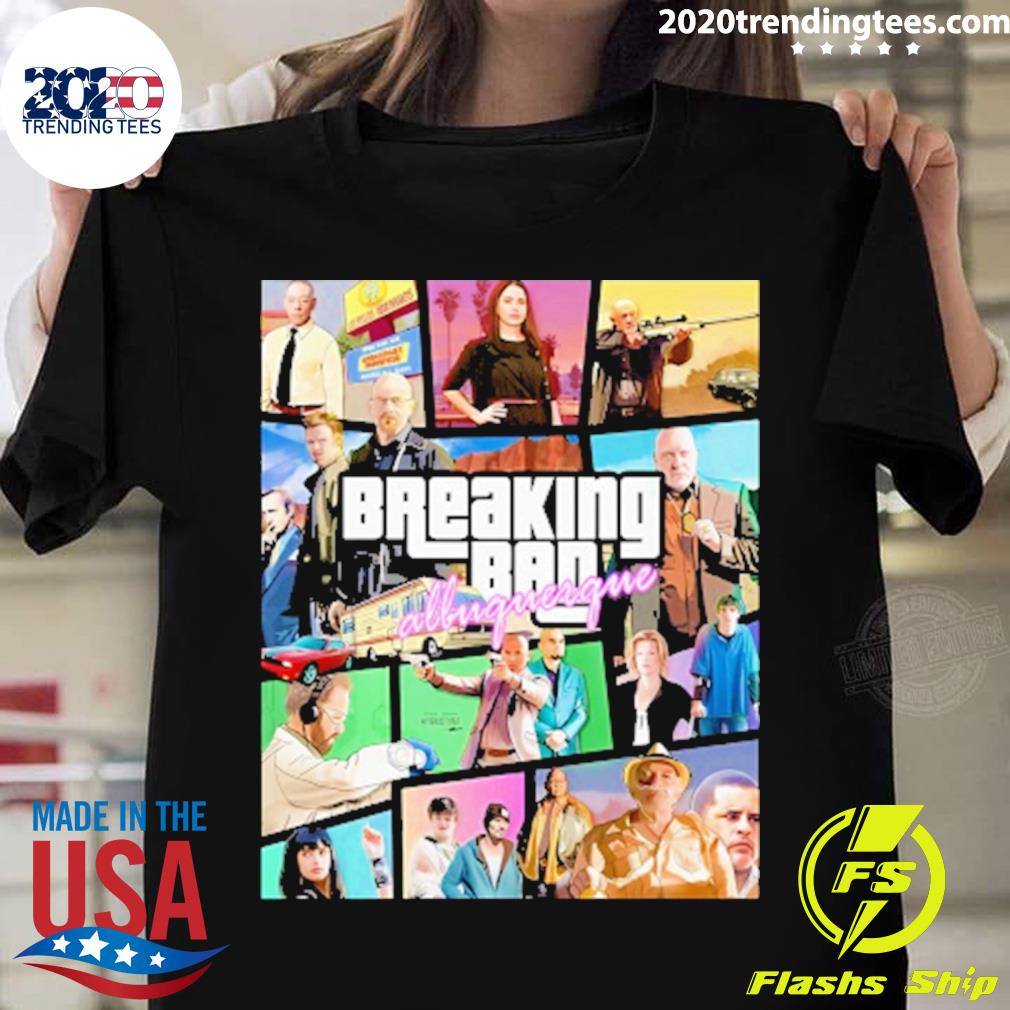 Official breaking Bad Albuquerque Custom Gta Art T-shirt