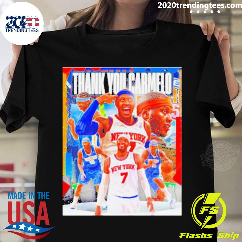 Official carmelo Anthony Thank You Carmelo T-shirt