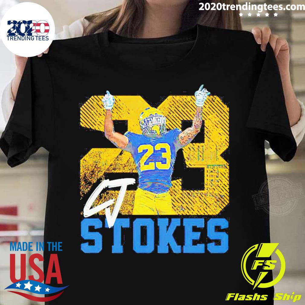 Official cj Stokes 23 Michigan Wolverines Gameday T-shirt