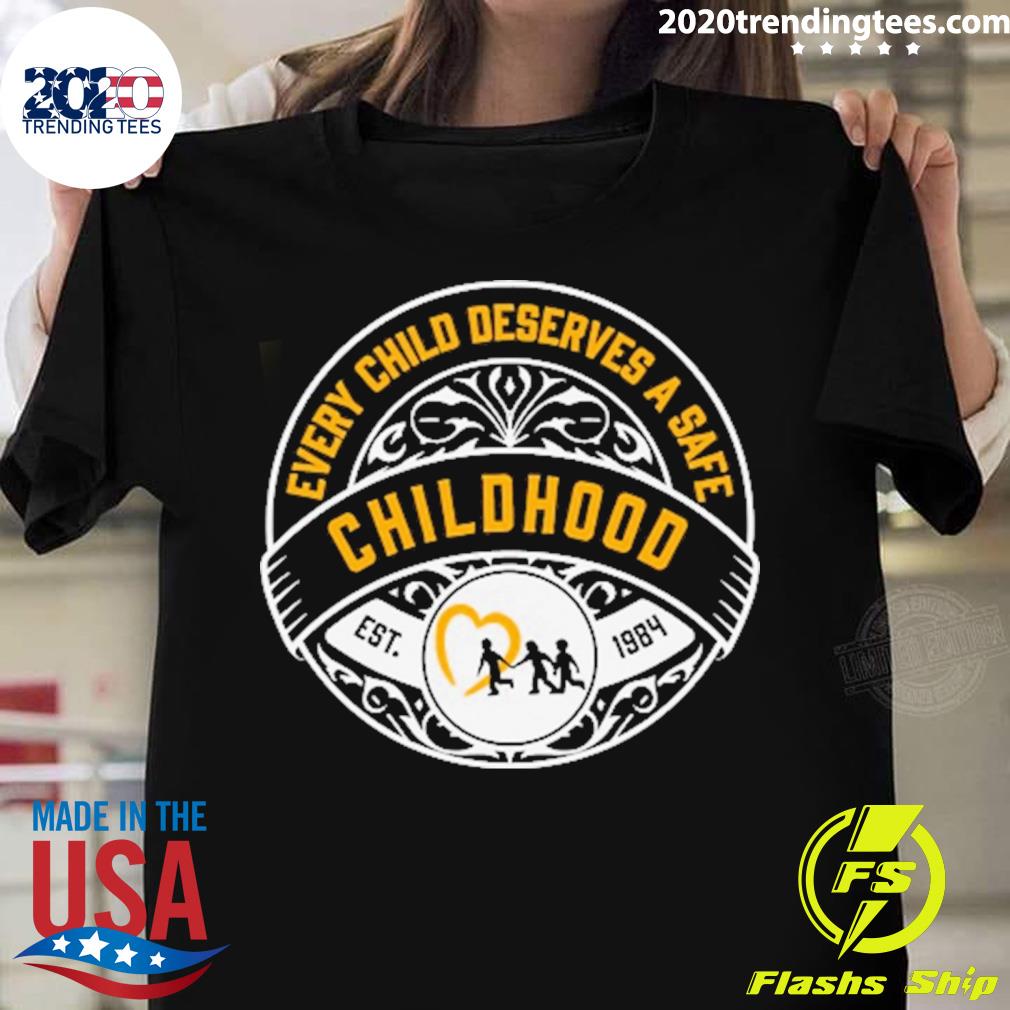 Official every Child Deserves A Safe Childhood Est 1984 T-shirt