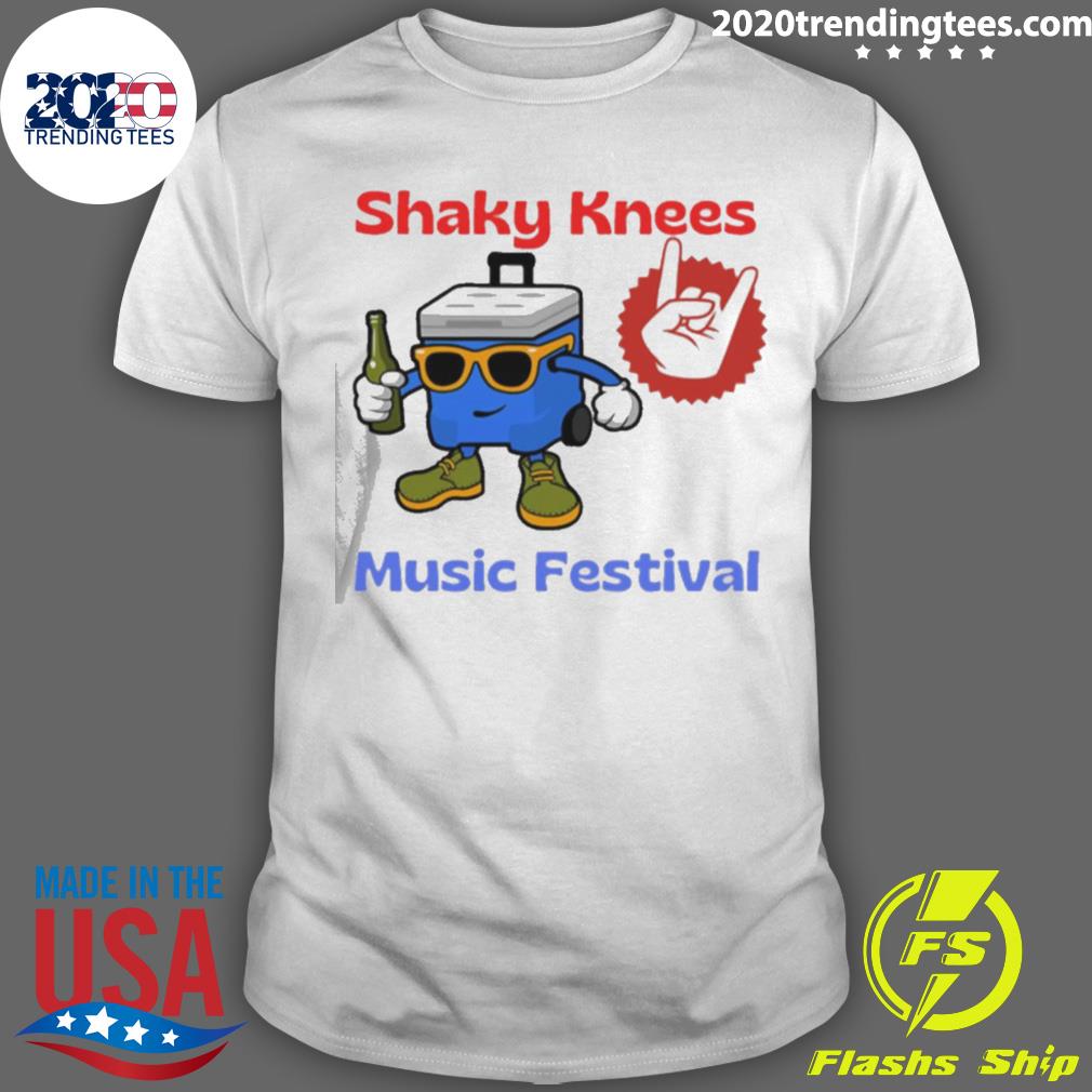 Official funny design shaky knees music festival T-shirt