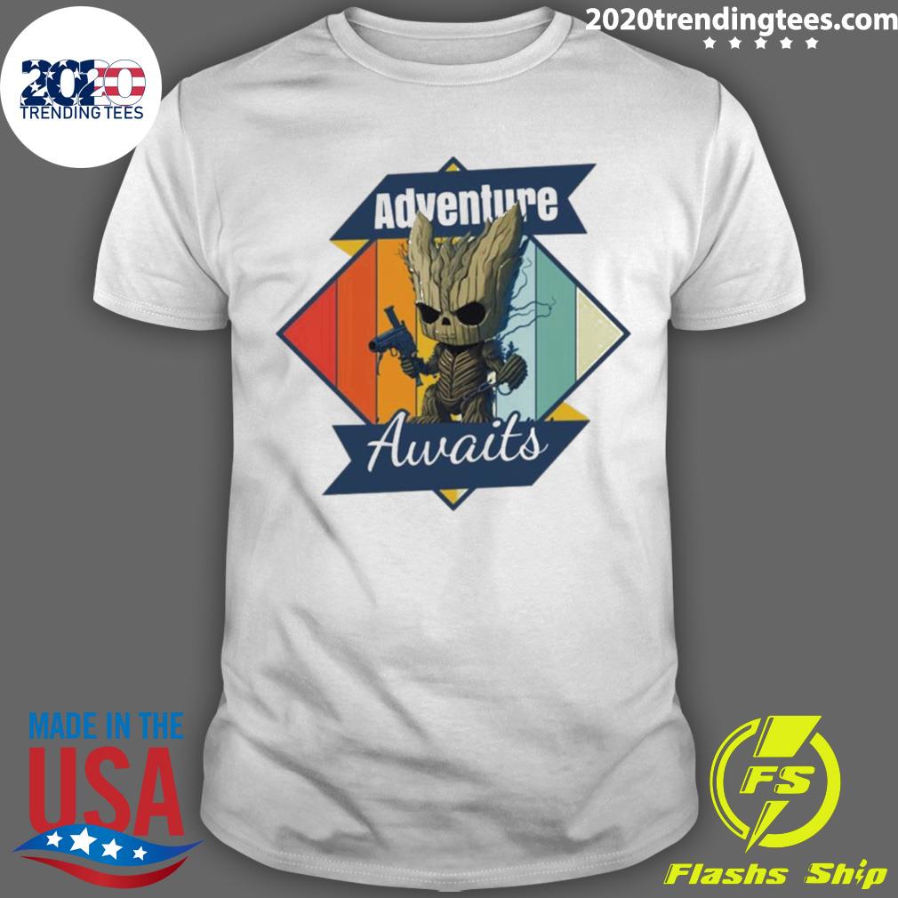 Official groot Adventure Guardians Of The Galaxy T-shirt