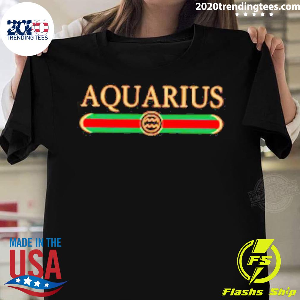 Official gucci Aquarius T-shirt