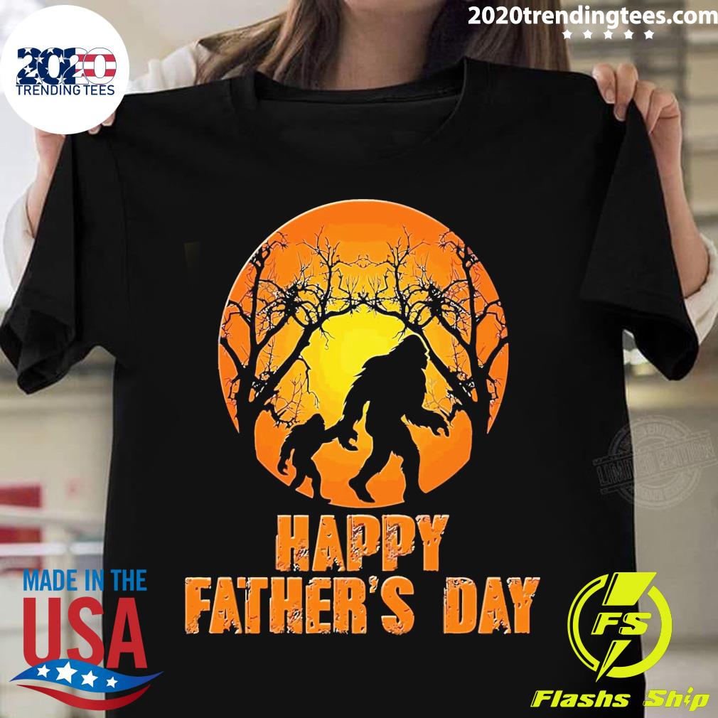 Official happy Father's Day Bigfoot T-shirt