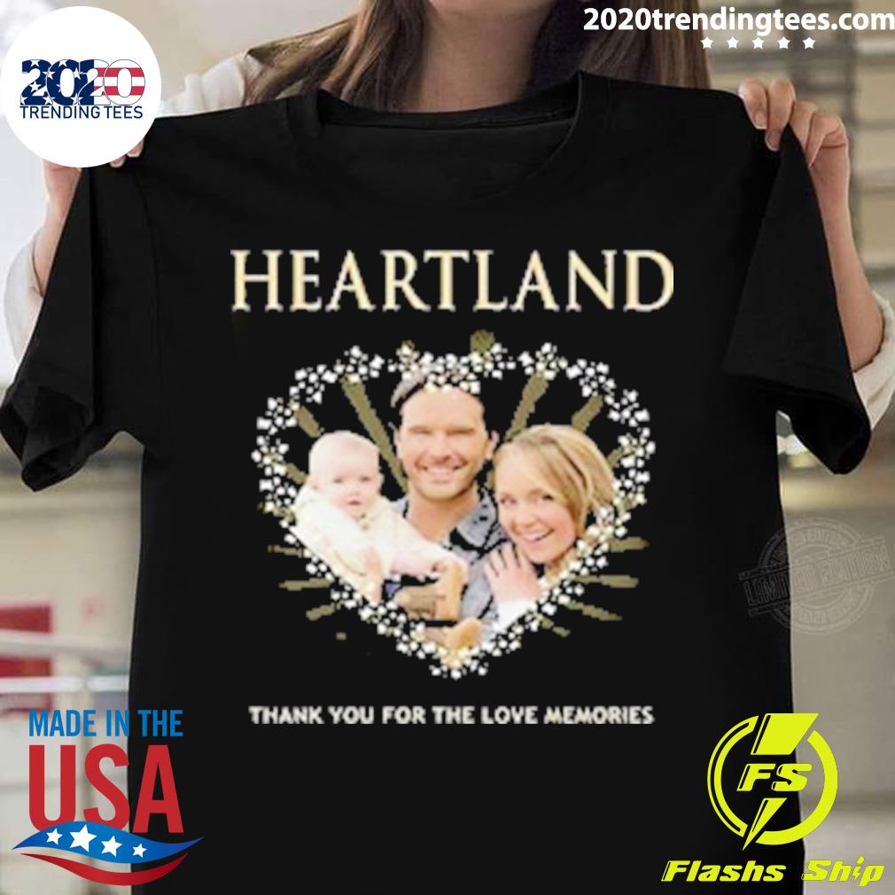 Official heartland Thank You For The Love Memories T-shirt