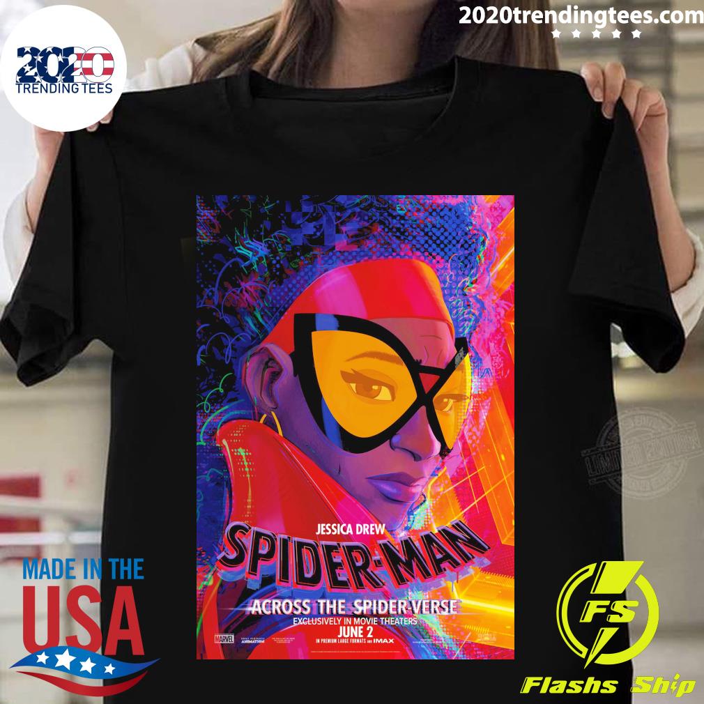 Official jessica drew spider-man across the spider verse exclusively in movie theaters june 2 T-shirt