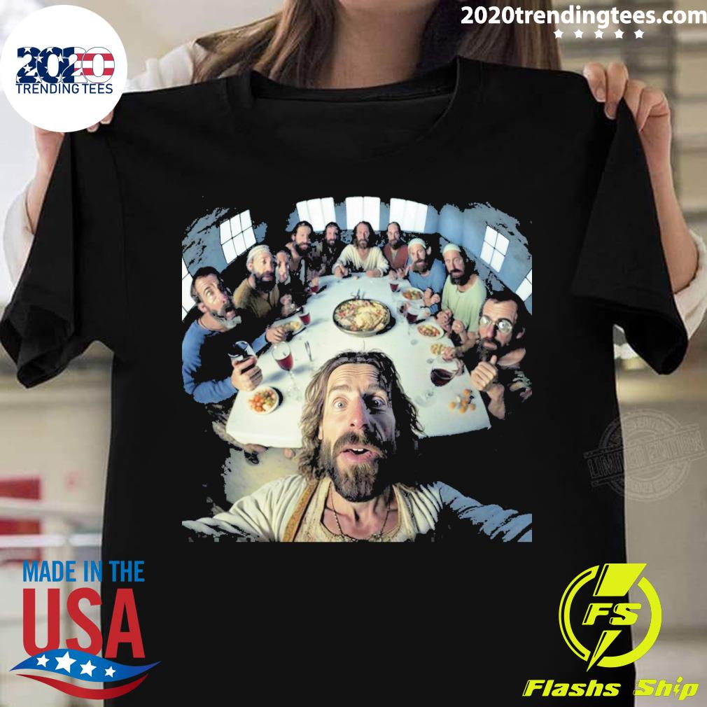 Official jesus takes a selfie during the last supper T-shirt