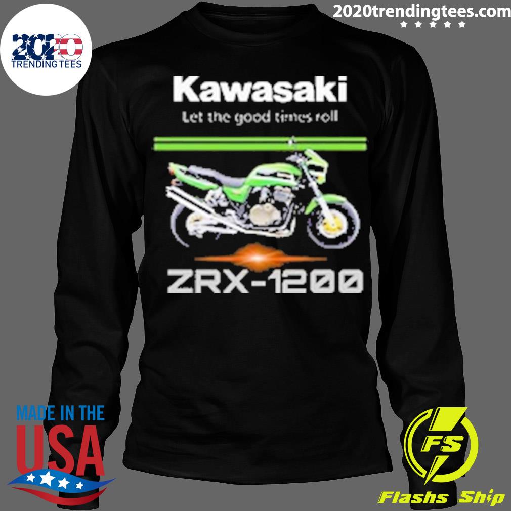 Official kawasaki Let The Good Times Roll Zrx-1200 T-shirt - 2020
