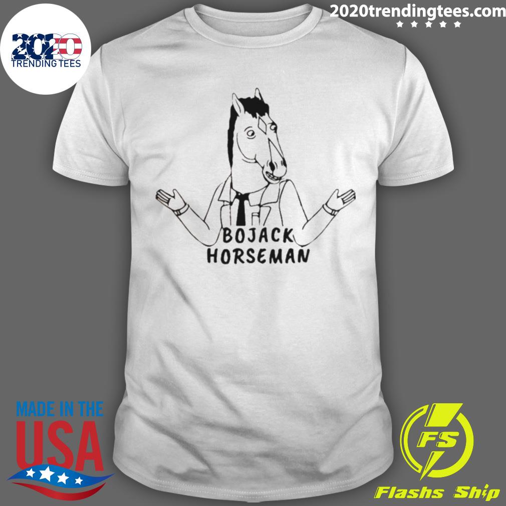 Official line art bojack horseman T-shirt
