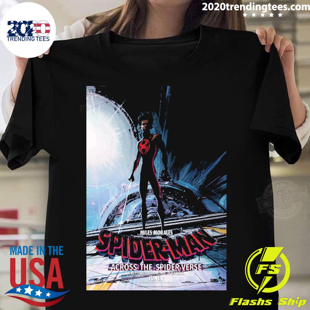 Official miles morales spider-man across the spider verse exclusively in movie theaters june 2 T-shirt