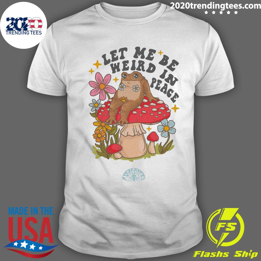 Official peace Frog Let Me Be Weird In Peace T-shirt