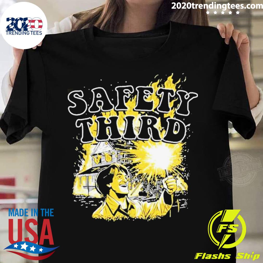 Official safety third fire T-shirt