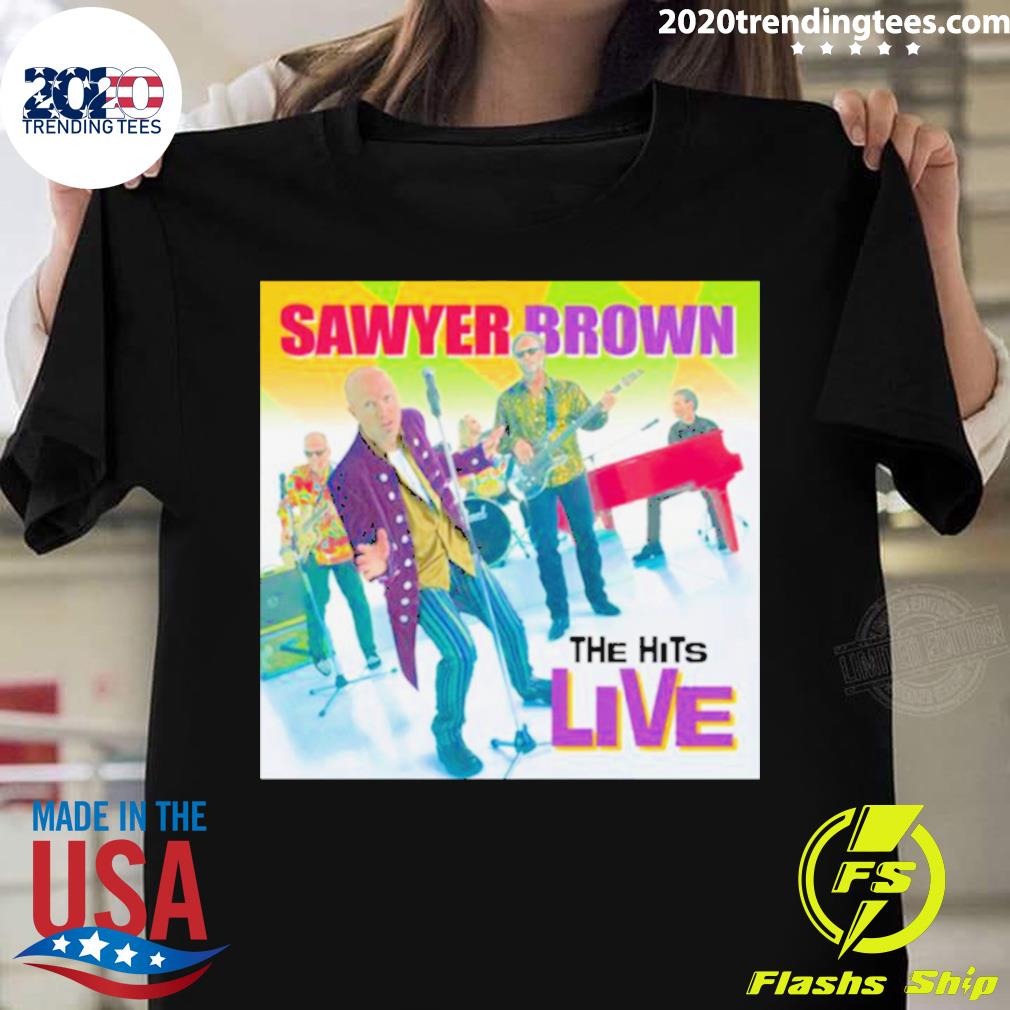 Official sawyer Brown The Hits Live T-shirt