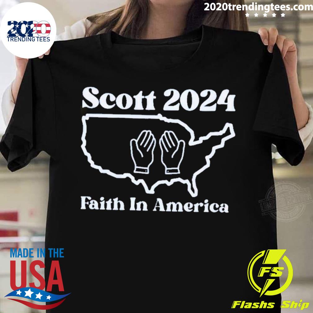 Official scott 2023 Faith In America T-shirt