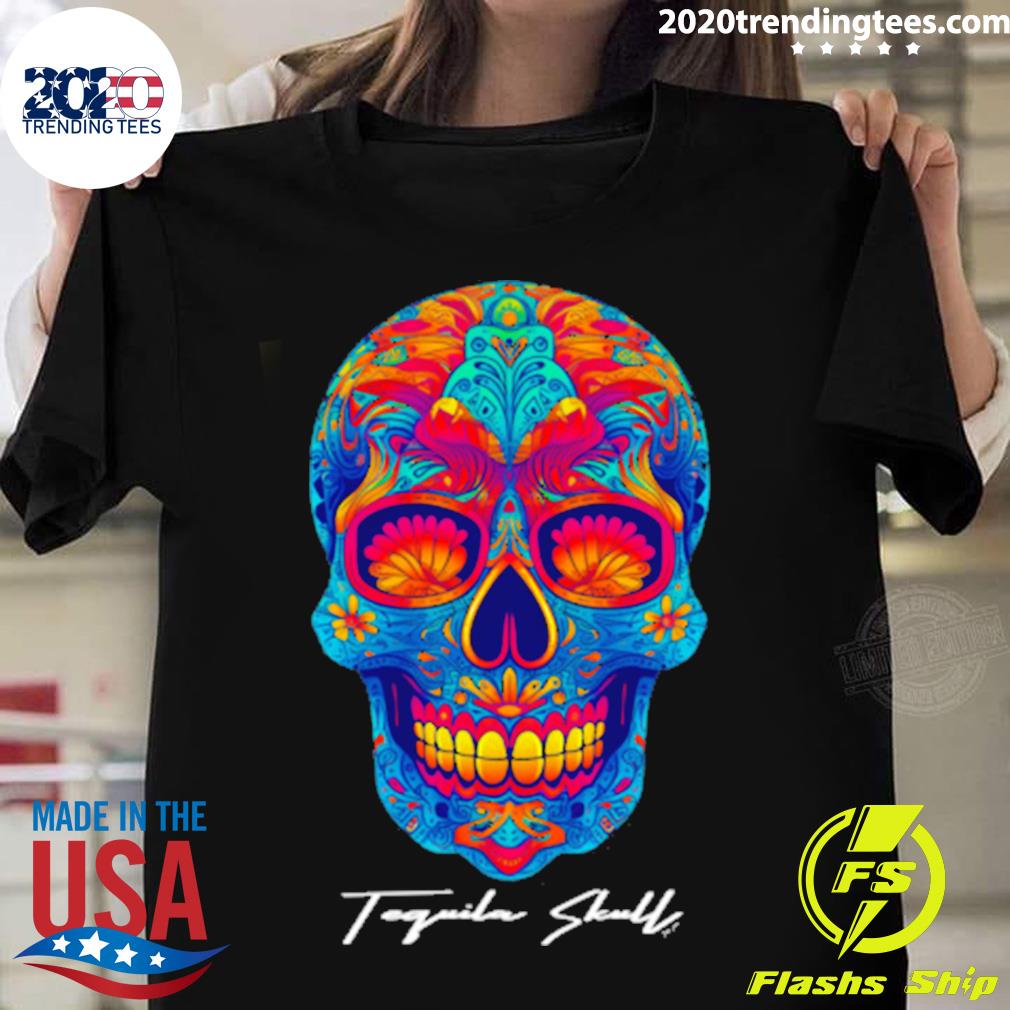 Official skull Tequila Cinco De Mayo Death Skull T-shirt