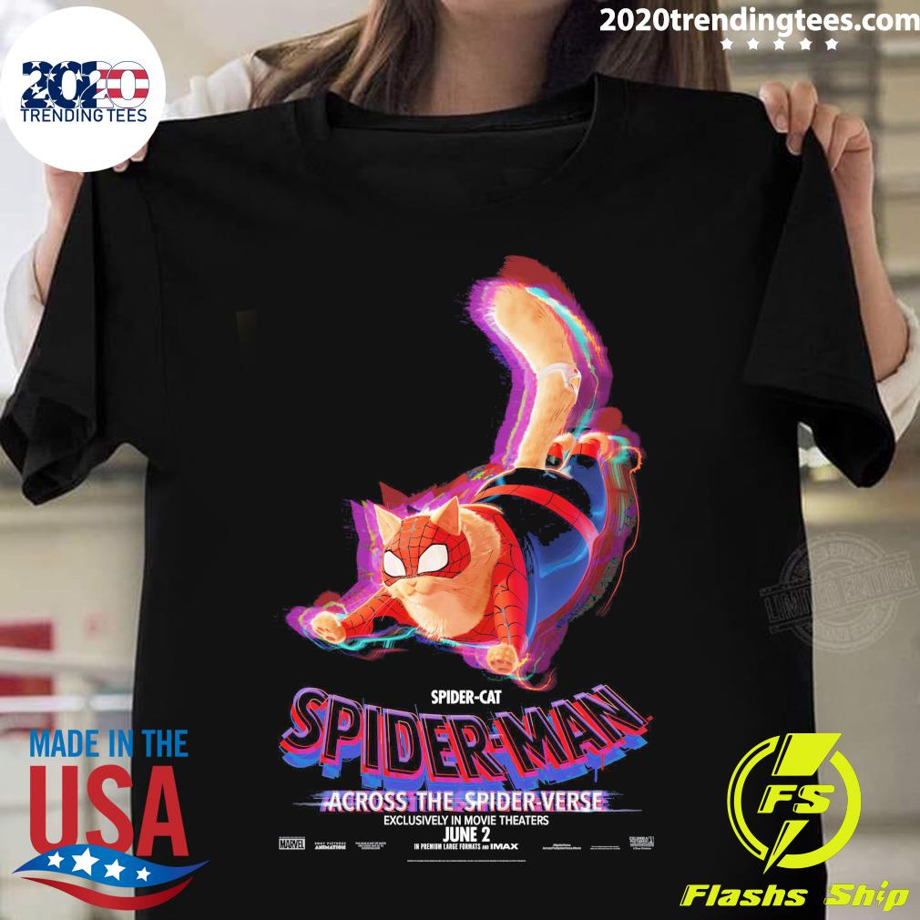 Official spider-cat spider-man across the spider verse exclusively in movie theaters june 2 T-shirt