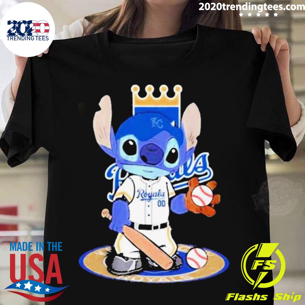 Official stitch kansas city royals baseball logo 2023 T-shirt