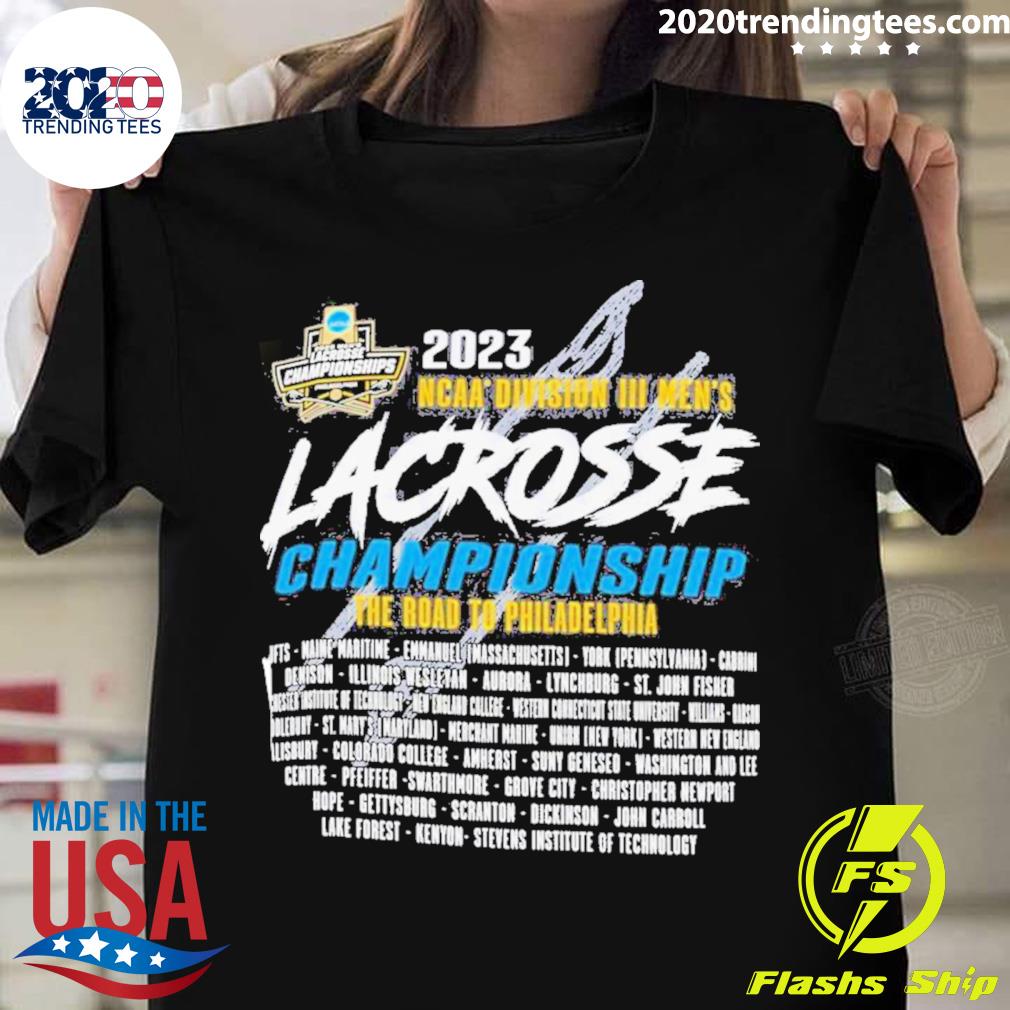 Official third rounds 2023 d3 mens lacrosse championship T-shirt