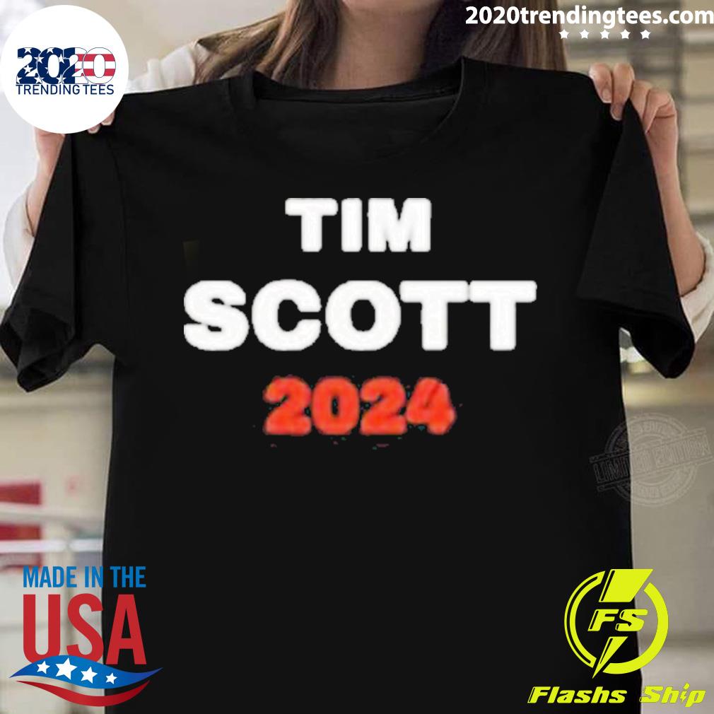 Official tim Scott 2024 President T-shirt