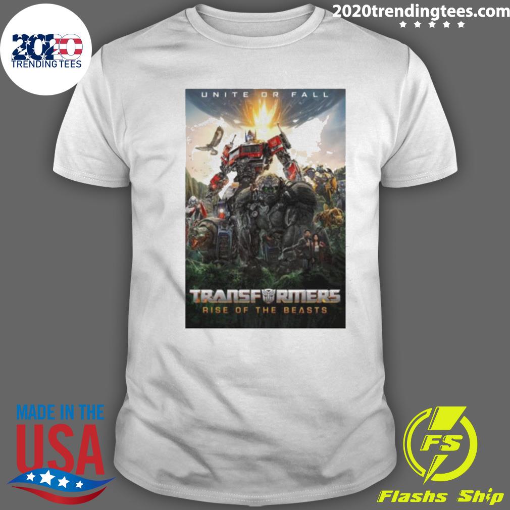 Official transformers Rise Of The Beasts Poster 2023 T-shirt