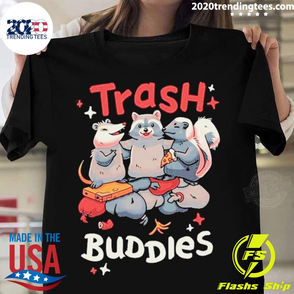 Official trash Buddies Animal Best Friends T-shirt