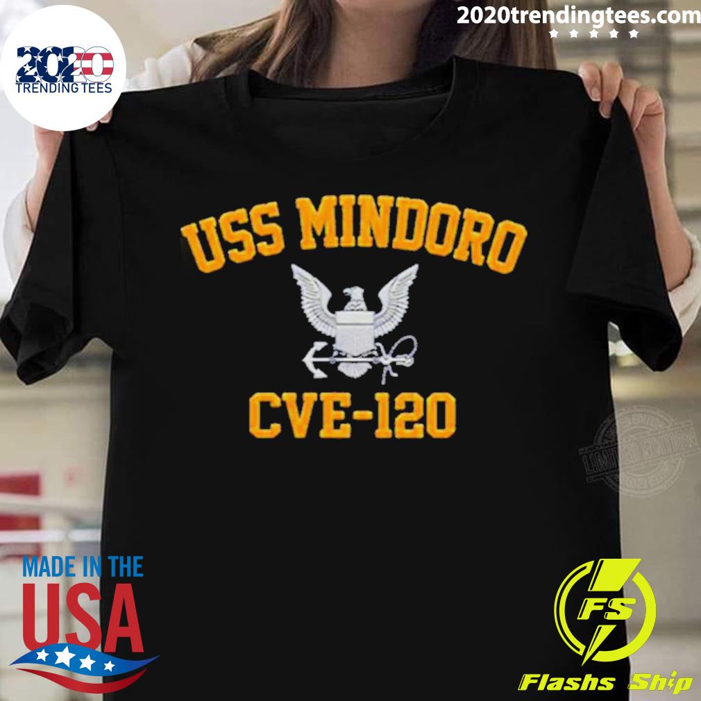 Official uss mindoro cve-120 T-shirt