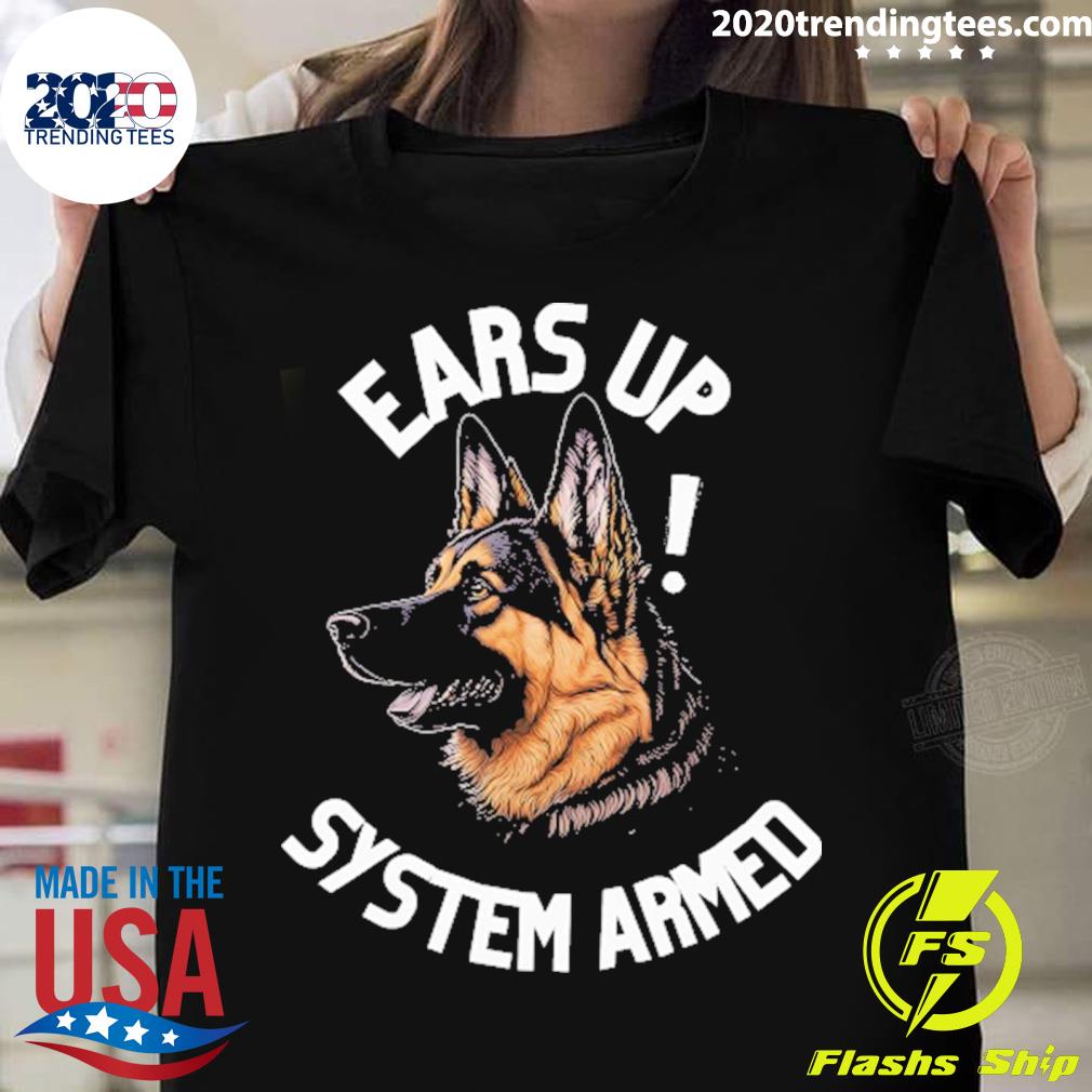 Official wolf ears up system armed T-shirt