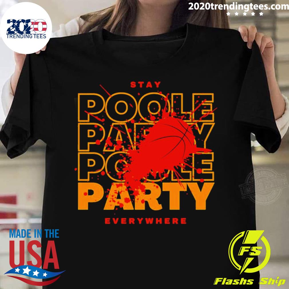 Sports Jordan Poole Poole Goat Basketball Cool Poole Party Design T-shirt