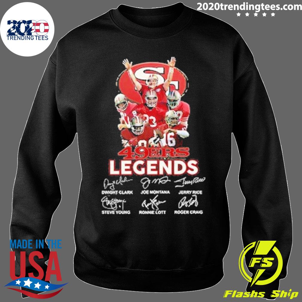 Official san Francisco 49ers Legends Thank You For The Memories Shirt,  hoodie, sweater, long sleeve and tank top